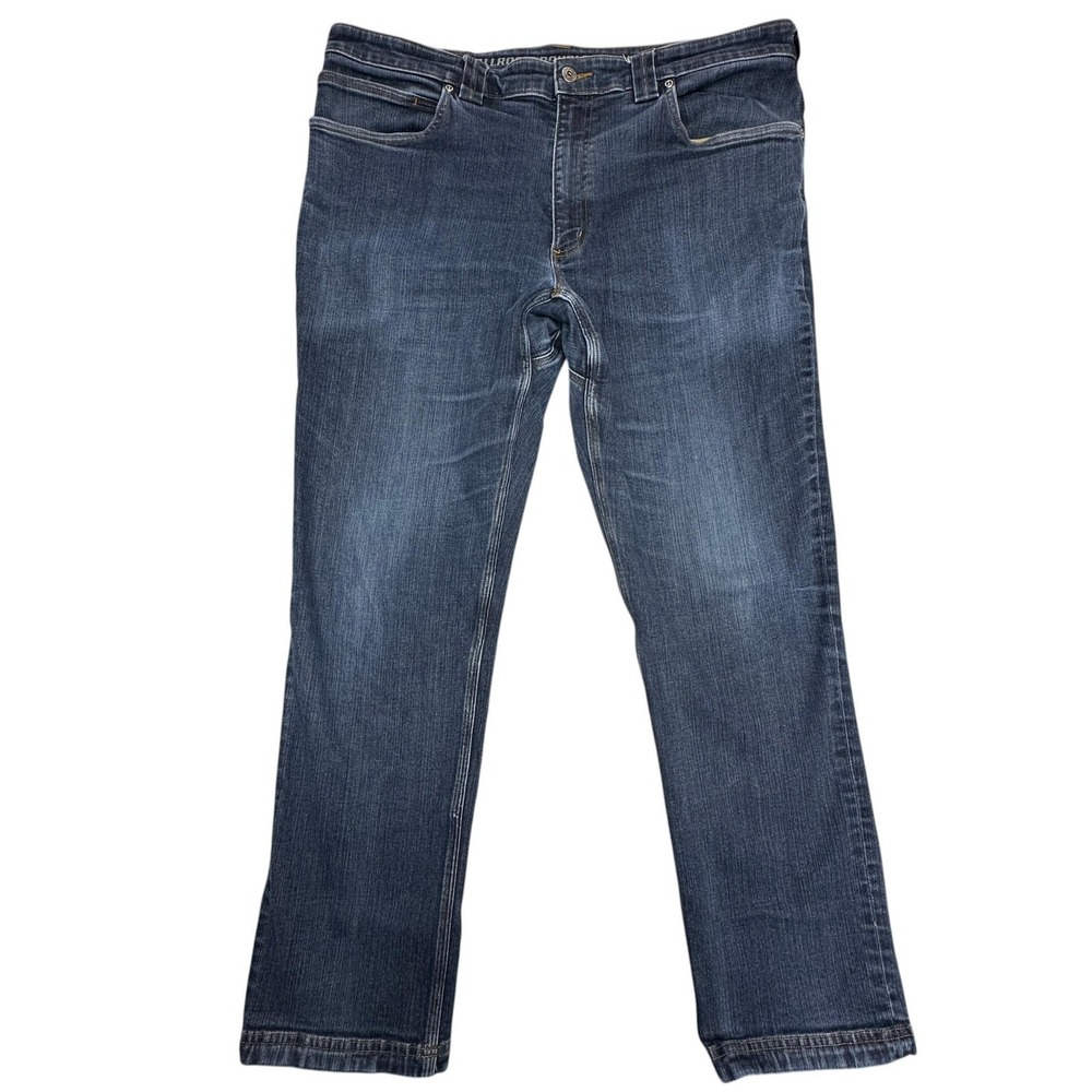 Duluth Trading Co Ballroom Double Flex Jeans Mens 40x32 Blue Slim Stretch Denim